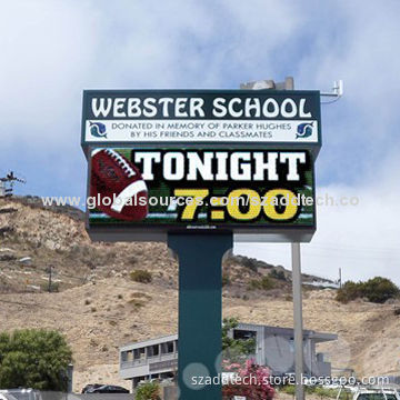 Outdoor LED school sign, can show text messages, graphics and videosNew
